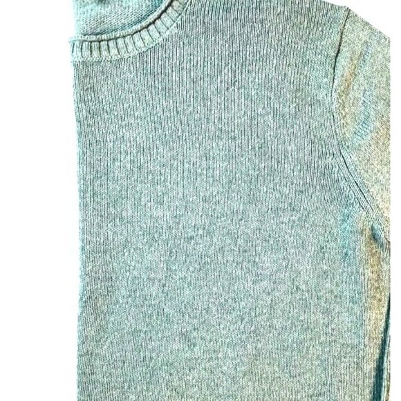 Ella Moss XXL Crew Neck Soft Knit Pullover Sweater Long Sleeve High-Low Top Gree - Picture 5 of 5